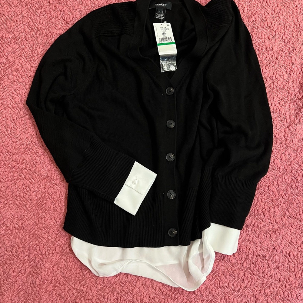 Karen Kane Black Cardigan
